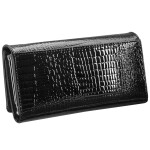 Kožená peňaženka Semiline RFID P8228-0 Black 18 cm x 9 cm