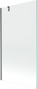 MEXEN/S - Next vaňová zástena FIX 100 x 150, transparent, grafit kartáčovaná 895-100-000-00-00-66