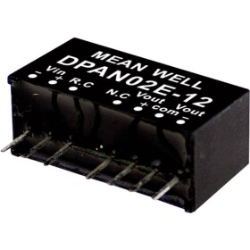 MEAN WELL DPAN02C-12 DC / DC menič napätia, modul 83 mA 2 W Počet výstupov: 2 x; DPAN02C-12