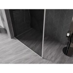 MEXEN/S - Kyoto-XF Sprchová zástena WALK-IN s rámom 70 x 202, grafit 10 mm, nikel kartáčovaný 800-070-104-97-40-X