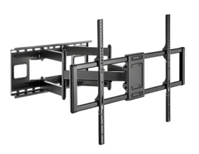 Gembird WM-120ST-01 čierna / Držiak na stenu pre TV / do 120” / VESA 900x600 / nosnosť 120 kg / nastaviteľný (WM-120ST-01)