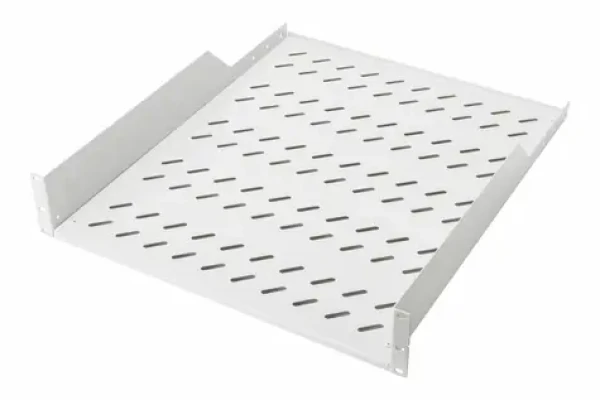 Equip 19" pevná polica do racku 2U šedá / Polica do racku / 2U / hĺbka 54,9 cm / šírka 482 mm (EZFS-19-2-80-G)