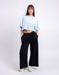 Organic Basics True Boxy Crop Tee Light Blue XS