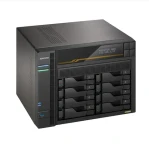 Asustor Lockerstor 8 Gen3 AS6808T 8-Bay / 4X M.2 SSD / 8x 3.5" SATA / AMD V3C14 / 16GB RAM / 5x USB / 2x 2.5/10GLAN (90-AS6808T00-MF30)