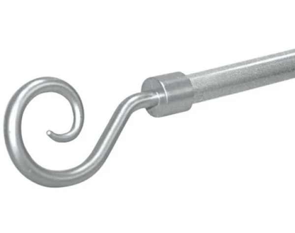 Garniža Kringel, strieborná (plast), 130-240 cm%