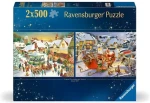 Ravensburger Puzzle Vianočný trh a Štedrovečerná večera