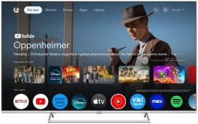 Strong SRT65UG8773C strieborná / 65" / 3840 x 2160 / QLED / DVB-T2/C/S2 / HDMI / USB / Wi-Fi / BT / LAN / Android TV (SRT65UG8773C)