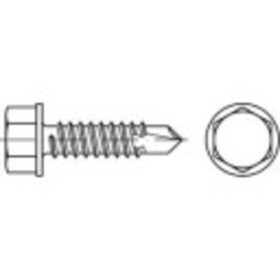 TOOLCRAFT 141336 závrtná skrutka 3.9 mm 13 mm vonkajší šesťhran DIN 7504 ocel glavanizované zinkom 1000 ks; 141336