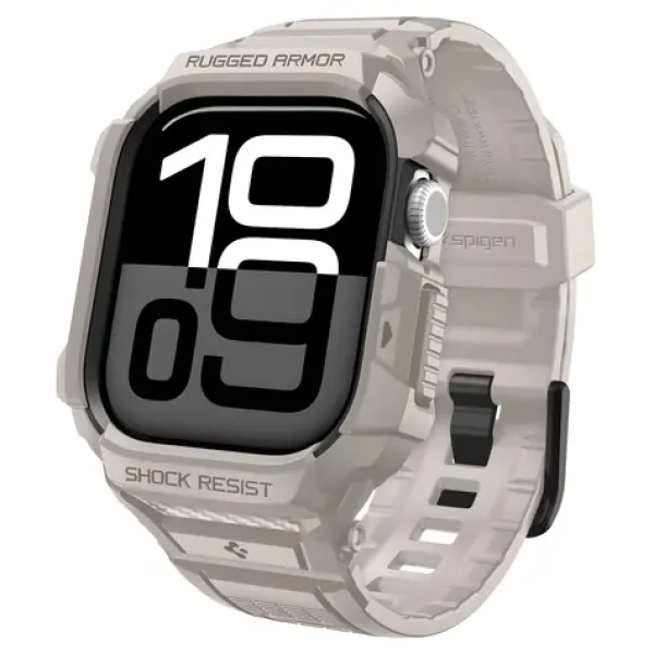 Spigen Rugged Armor Pro V2 béžová / Remienok / Apple Watch 46 mm (ACS10506)
