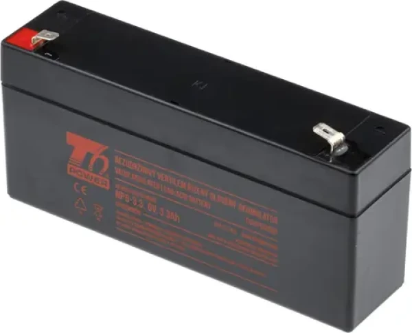 T6 Power NP6-3.3 / Akumulátor VRLA / 6 V / 3,3 Ah / Faston 4,7 mm (T6UPS0006)
