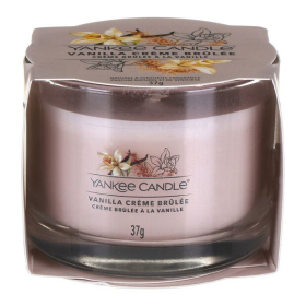 Yankee Candle Votívna sviečka skle Vanilla Creme Brulee