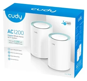 Cudy AC1200 M1300 2ks / Wi-Fi Mesh systém / Dual-Band / 2.4 GHz 300Mbps / 5 GHz 867Mbps / 1x WAN 1x LAN RJ45 (M1300(2-Pack))