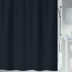 Spirella Primo sprchový záves 180 x 200 cm čierny/polyester (7610583181220)