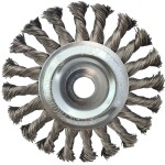 Nerezová drôtená okrúhla kefa 0,5 mm, Ø 125 mm KS Tools 340.0047; 340.0047