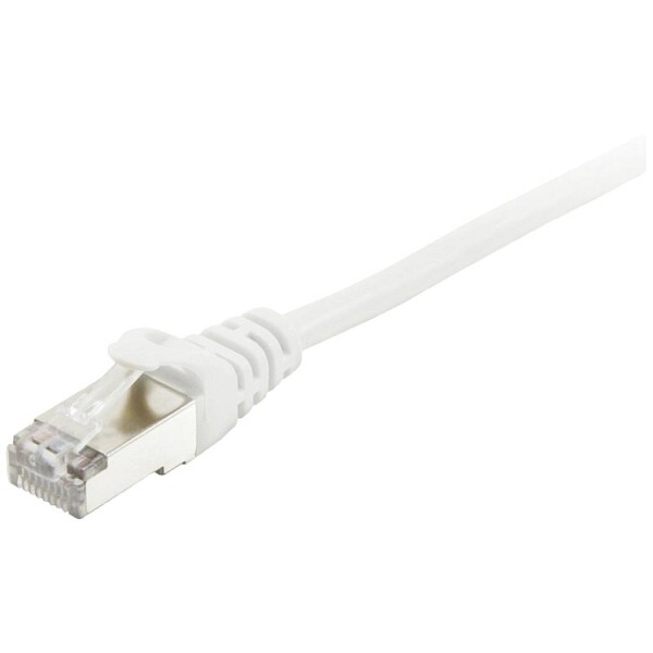 Equip 605518 RJ45 sieťové káble, prepojovacie káble CAT 6 S/FTP 15.00 m biela pozlátené kontakty 1 ks; 605518