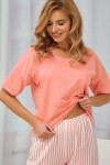 Taro Eloise 3323 cr/r M-XL W25 dámske pyžamo oranžová S