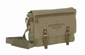 Taška messenger Aeronautica Militare Canvas AM-612-33 khaki 13 L