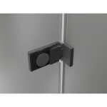 MEXEN/S - Lunar-F skladacie sprchové dvere ľavé 145, transparent, grafit metal 836S-145-050-95-00-L