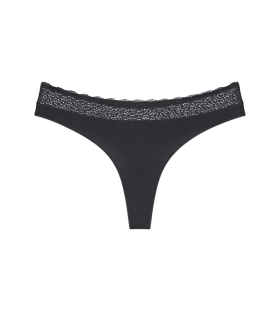 Dámske tangá Feel of Modal String 3P - BLACK - black 0004 - TRIUMPH BLACK XS