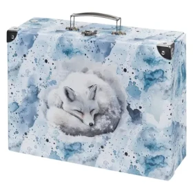 BAAGL Skladací školský kufrík Polar s kovaním / 32.5 x 10.5 x 26 cm