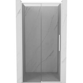 MEXEN/S - Rox posuvné sprchové dvere 100, transparent, biela 8C2-100-000-20-00