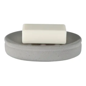 Spirella CEMENT šedá / Mydlenka / keramika / 14 x 10 x 3 cm
