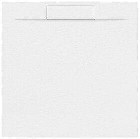 Sprchová vanička čtvercová SAT Fusion 100x100 cm litý mramor Blanco SATFU100100BL SATFU100100BL