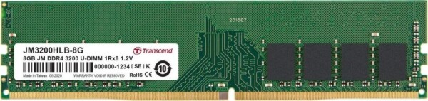 Transcend JetRam, DDR4, 8 GB, 3200MHz, CL22 (JM3200HLB-8G)