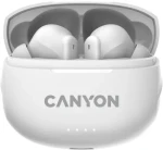 Canyon TWS-8 biela / slúchadlá s mikrofónom / BT 5.3 / puzdro 470mAh (CNS-TWS8W)
