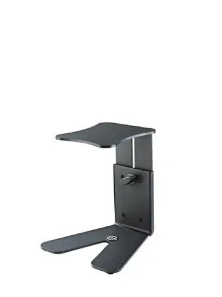 Stolný stojan pre štúdiové monitory čierna / Stojan / nosná doska 150x170 mm / výška 167-254 mm / nosnosť 15 kg (26772)