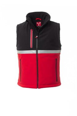 Pánska softshellová vesta Payper WISE PAD VEST Farba: Červená/ Čierna, Veľkosť: XL (S00811048903015XL)