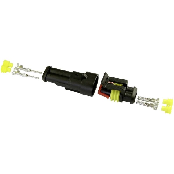 BAAS sada konektorov Superseal AMP-Superseal 1.5mm Series Počet pólov 2 Raster (rozteč): 6 mm ES12 1 ks; ES12