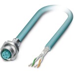 Bus system flat-type plug SACCBP-M12FSD-4CON-M16/1,0-931 1534591 Phoenix Contact; 1534591