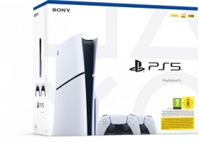 PlayStation 5 (typ modelu - slim) + 2x DualSense Wireless Controller White (PS711000042064)