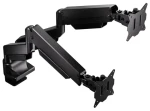 Endorfy Atlas GS Pro Double čierna / Držiak monitorov / 2x monitor / plynová pružina / VESA 75-100mm / 2x16kg (EY8F007)