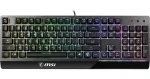 MSI Vigor GK30 čierna / Herná klávesnica / drôtová / membránová / USB / podsvietenie / UK layout (VIGORGK30US)