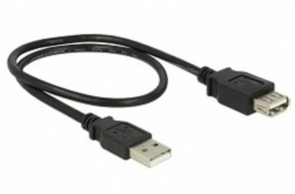 Delock kábel USB 2.0 typ A samec gt; USB 2.0 typ A samica / predlžovací / 0.5 m (83401)