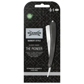 Wilkinson Classic 5s Blades Vintage + Cut Throat Britva + 5 ks žiletiek (WVS003)