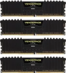 Corsair Vengeance LPX Black 64GB (4x16GB) 3200MHz / DDR4 / PC4-25600 / CL16-20-20-38 / 1.35V / XMP2.0 (CMK64GX4M4E3200C16)
