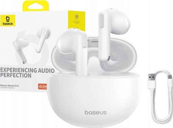 Baseus Słuchawki TWS Bowie E12 (biele)