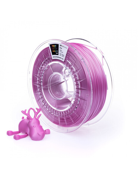 PLA SATIN filament Princess Pink 1,75 mm Print With Smile 1 kg