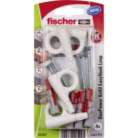 Fischer DuoPower 8x40 EasyHook Loop K (4) súprava hmoždiniek 557927 1 sada; 557927