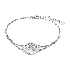Lotus Silver Elegantný strieborný náramok Strom života s perleťou LP1678-2 / 1