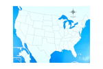 Moyo Montessori Moyo Montessori Kontrolná mapa - USA Nová - bez popisov
