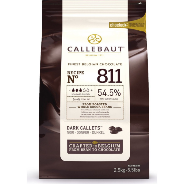 Callebaut Čokoláda horká 54,5% 2,5kg