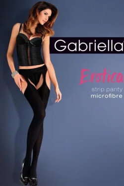 Erotické nohavičky Micro Code 638 - Gabriella 3/4 černá
