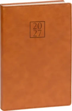 NOTIQUE Prestigio 2027 hnedý / Denný diár / 15 × 21 cm