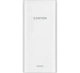 CANYON PB-2001 20000 mAh biela / Powerbanka / 5V / 2.1A / 2x USB-A / Smart IC (CNE-CPB2001W)