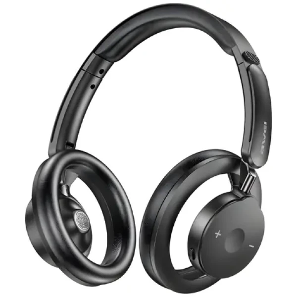 Awei AT33 čierna / Slúchadlá cez hlavu / Bluetooth 6.0 / otvorená konštrukcia / 40mm menič / výdrž 40 h (AWE000322)