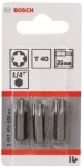 BOSCH 2607001625 / Extra-Hard súprava bitov T40 25 mm 3 ks (2607001625)